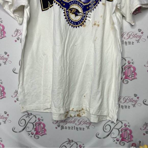 Baltimore ravens NWT tshirt brand new with tags tie dye brown spotted shirt - Picture 5 of 8